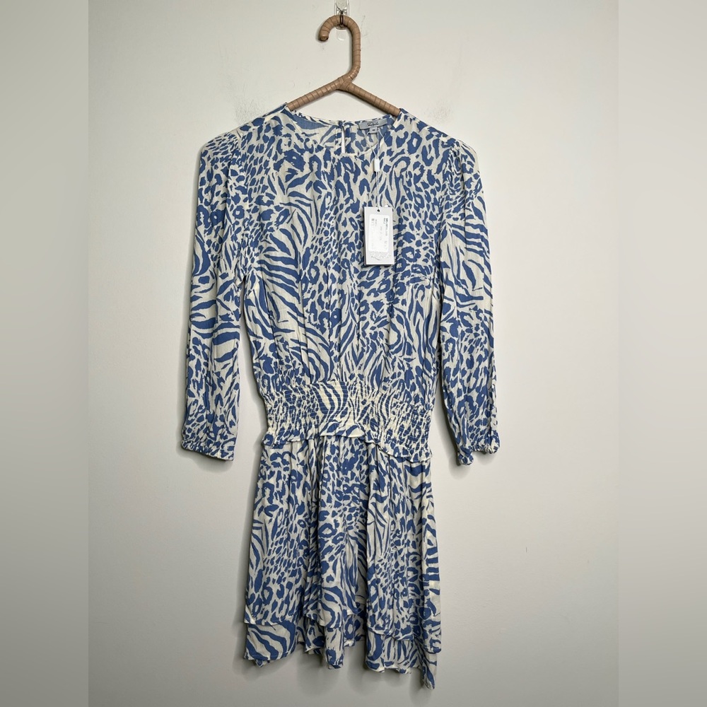 NEW Rails Inez Dress- in Blue Mixed Animal - Picture 6 of 10